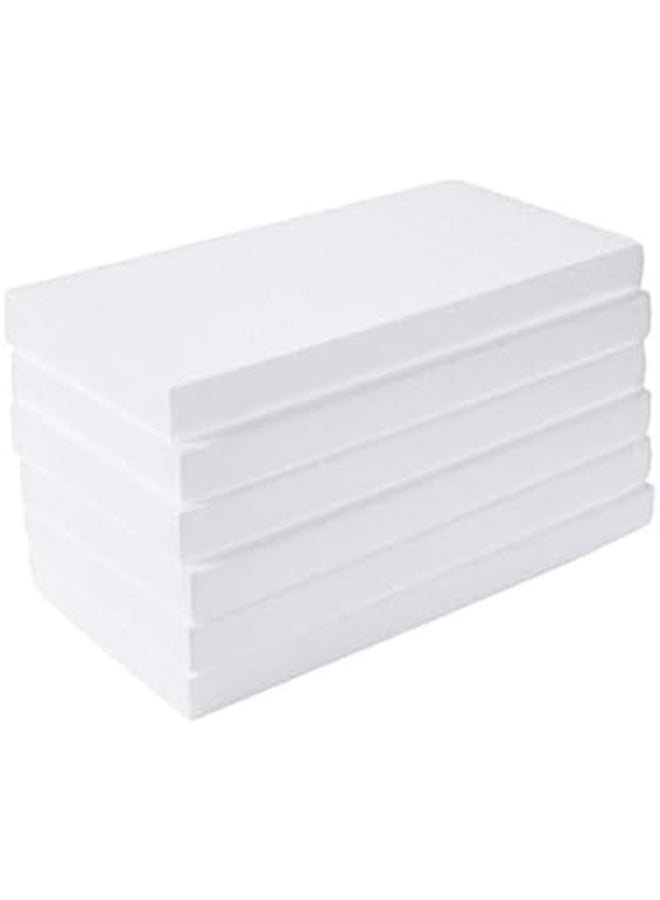 كرافت ماجيك مجموعة 5 قطع من ألواح الفوم البيضاء 60×30×5 سم | ألواح بوليسترين سميكة للأعمال الفنية، النمذجة، مشاريع المدرسة والحرف اليدوية - Image 1