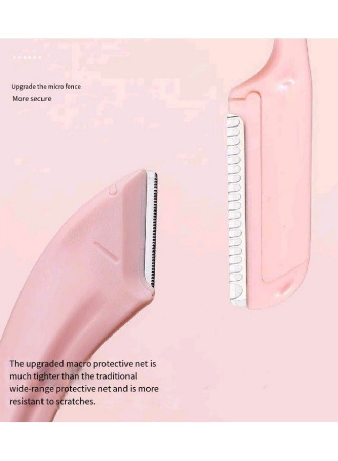 2Pcs Eyebrow Trimming Set With Eyebrow Razor And Eyebrow Scissors - Image 4