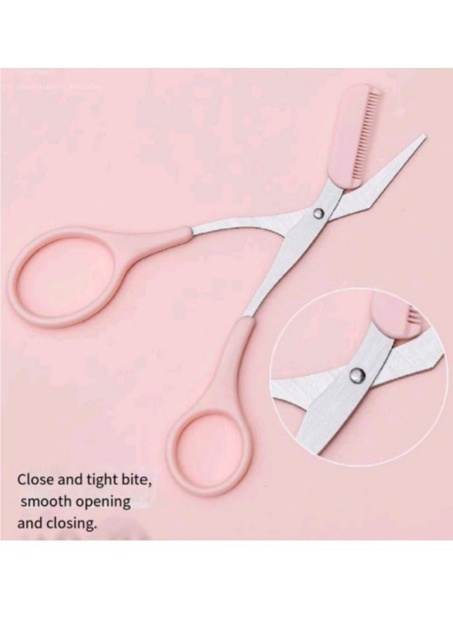 2Pcs Eyebrow Trimming Set With Eyebrow Razor And Eyebrow Scissors - Image 5