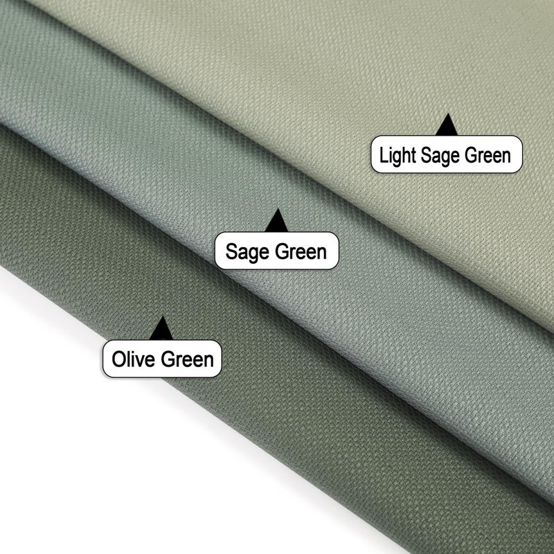 Chyhomenyc Bennet Light Green Kitchen Curtains Tier 36 Inch Length, Faux Linen Textured Small Cafe Curtains, Light Filtering Short Window Curtains for Porch Bathroom, 30x36 inch, 2 PCS - Image 3