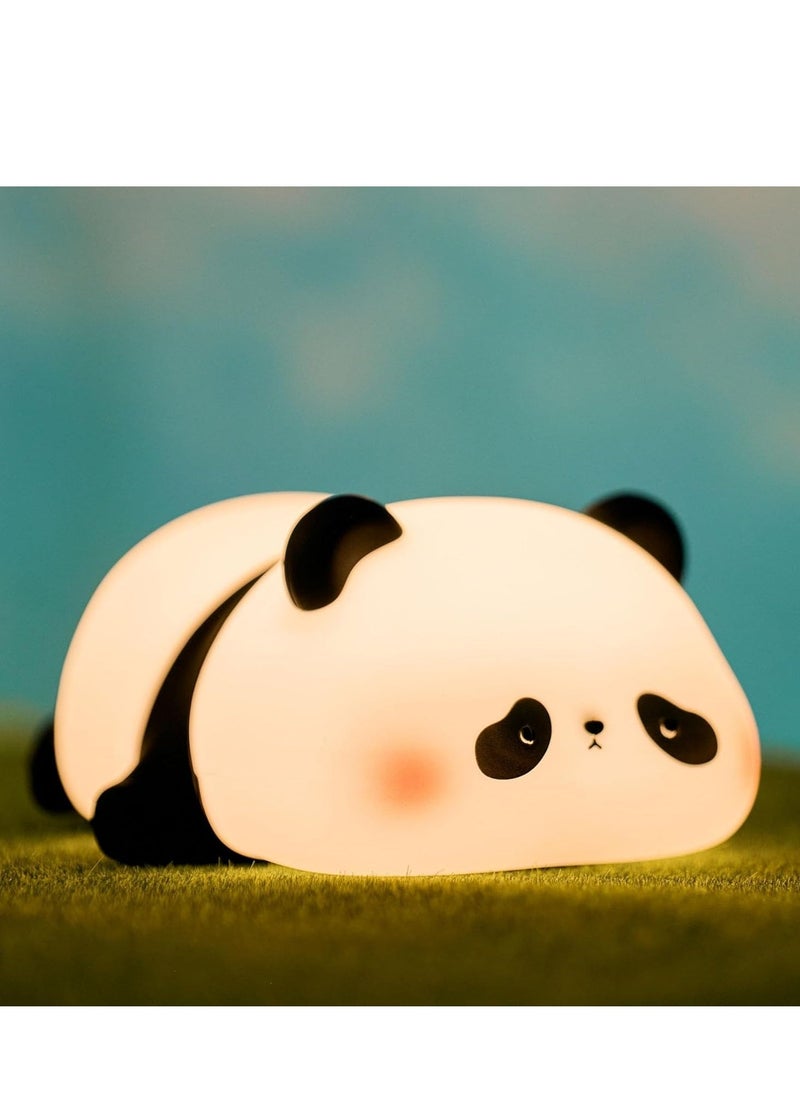 JAJEEK Cute Panda Night Light – Novelty Animal Shaped Sponge LED Night Light, 3 Levels Dimmable for Breastfeeding, Toddler Room Decor, Great Gift for Kids (Panda Design) - Image 1