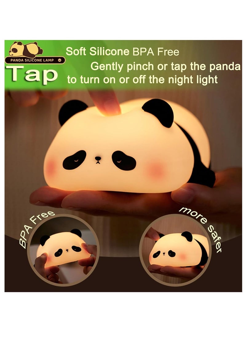 JAJEEK Cute Panda Night Light – Novelty Animal Shaped Sponge LED Night Light, 3 Levels Dimmable for Breastfeeding, Toddler Room Decor, Great Gift for Kids (Panda Design) - Image 3
