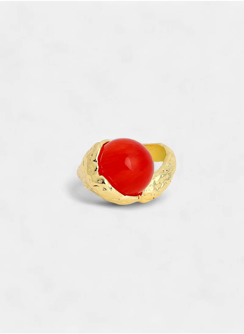 سوهي Stone Studded Adjustable Finger Ring