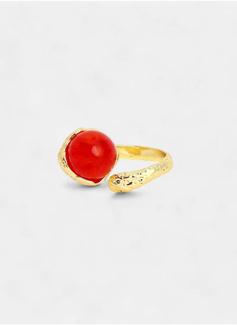 سوهي Stone Studded Adjustable Finger Ring