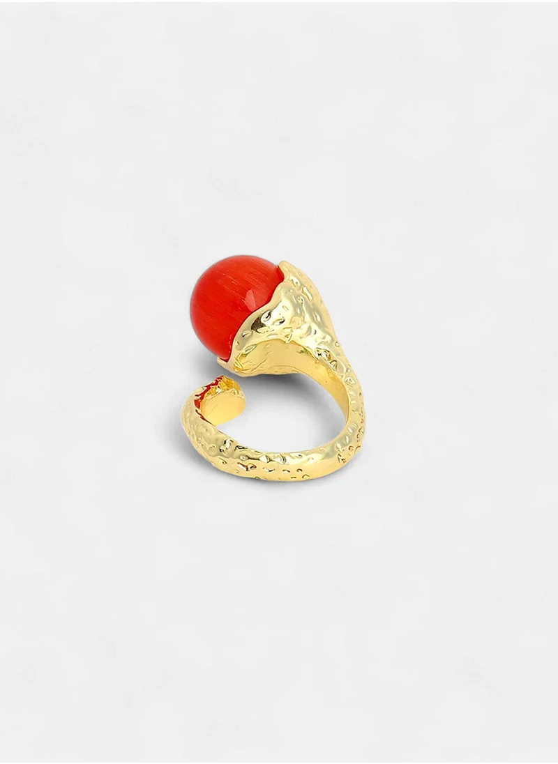 سوهي Stone Studded Adjustable Finger Ring
