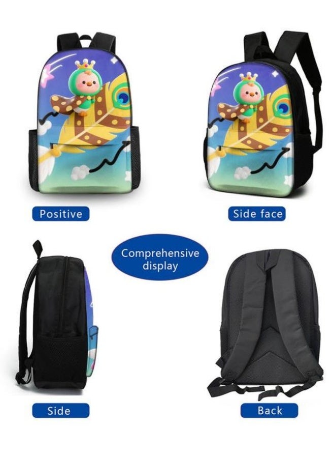 Bright Li Fire Fun cartoon print three-piece set is launched! Outing/Sports/Learning Universal | Cute Design + Super Practical Combination - Image 3