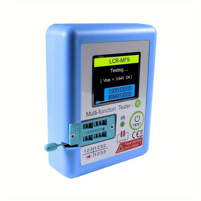 LCR MF9 Capacitance Resistance Tester Blue Display Transistor Meter Diode Triode Capacitor Resistor - Image 1