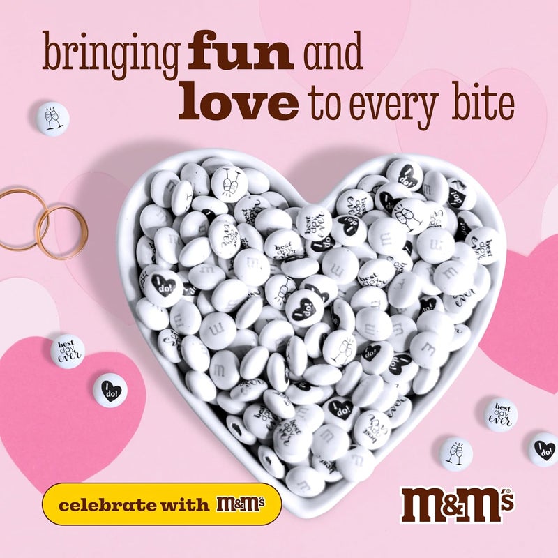 M&M'S Wedding Themed Milk Chocolate Candy - 2lbs - Image 3