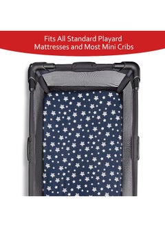 Moonsea Moonsea Pack and Play Sheets & Waterproof Terry Pack N Play Mattress Protector Pad Cover 4 Pack, Viscose Made from Bamboo Pack N Play Sheets Set, Grey & Navy  - Image 5