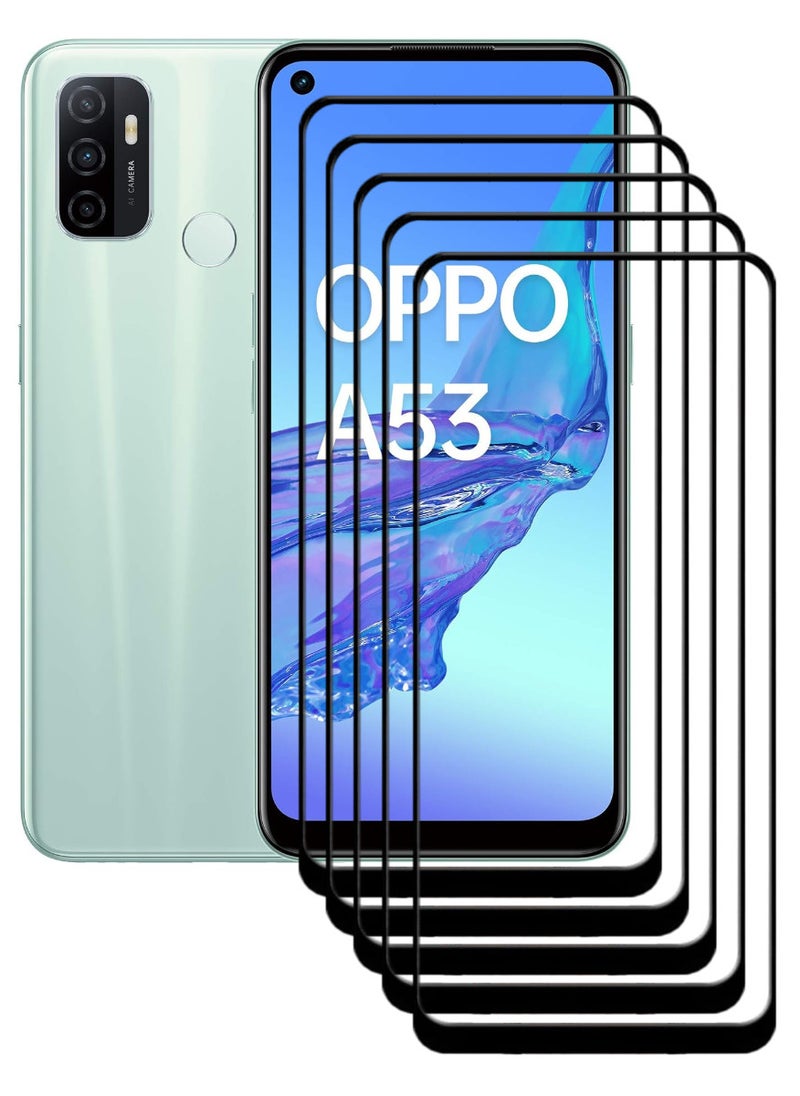 ACLIX 5 Pieces Antistatic ESD Dustproof Premium Quality High Definition Tempered Glass Screen Protector Designed For Oppo A53 - Image 1
