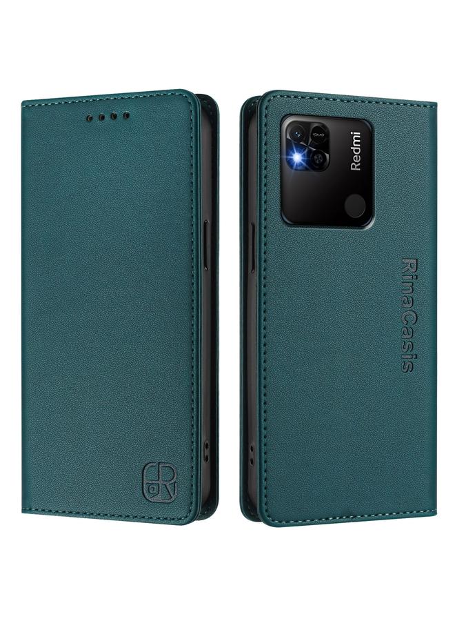S-TOP Case For Redmi 10A / 9C RC01 Dual-Folded Magnetic Suction RFID Leather Phone Case - Image 2