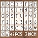 YEAJON 3 Inch Letter Stencils and Numbers 42 Pcs Alphabet Drawing Stencils Reusable Plastic Craft Templates for Painting on Wood Wall Fabric Rock Signage - Image 2