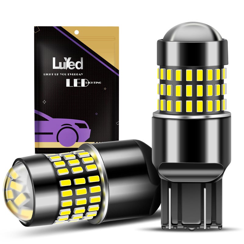 LUYED 7443 7440 LED Bulb Reverse Lights Xenon White 400 Brighter 7441 7444 992 LED Bulb with Projector for Turn Signal Brake Parking LightsPack of 2