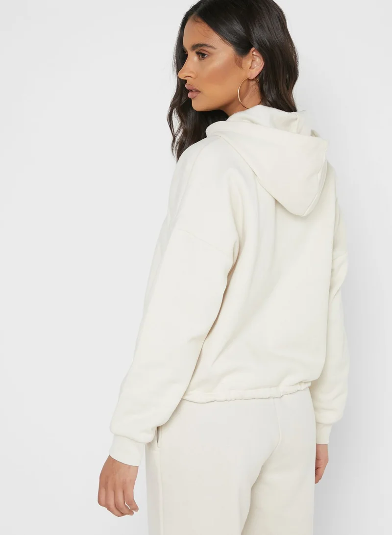 ONLY Drawstring Waist Hoodie