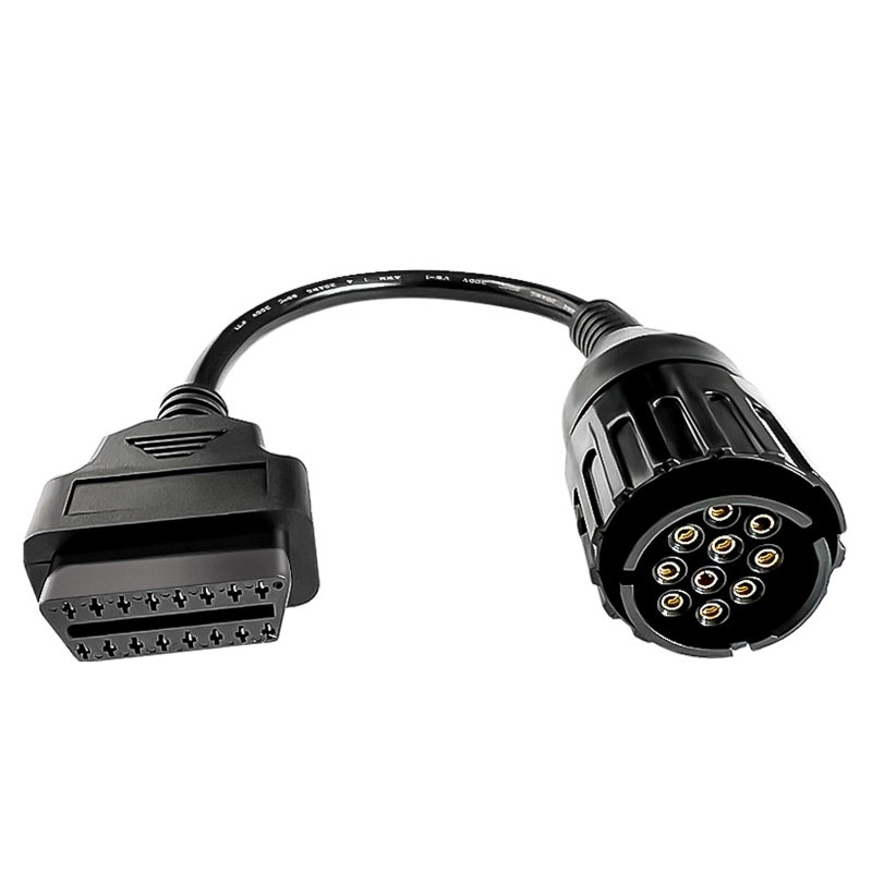 PARANNIC OBD2 Adapter Cable for BMW Motorcycle 10 Pin to 16 Pin Connector Fit for BMW Bike from 1996 to 2016 Compatible with ELM327 and other Scanner and Diagnostic Tool