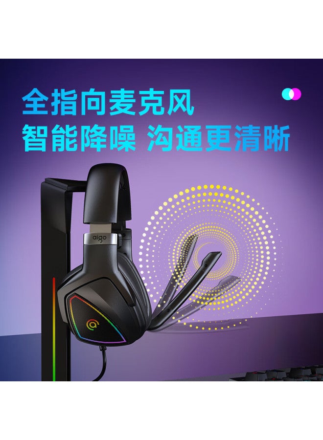 aigo Wired Gaming Headset With 7.1 Surround Sound, Lightweight Rgb Lighting - Image 5