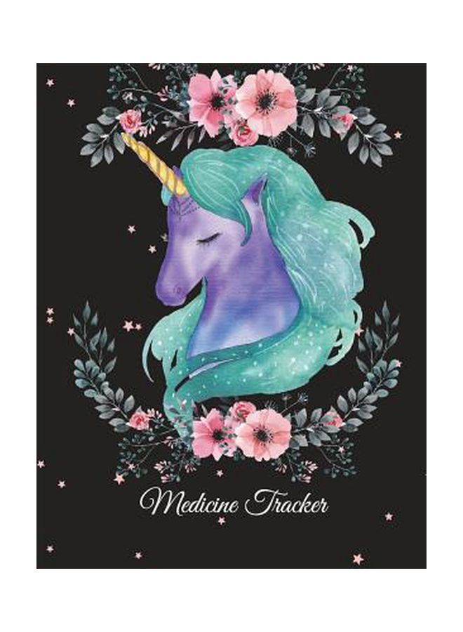 نيبمينينت جهاز تتبع الأدوية مزين بطبعة . أسود/ أخضر/وردي