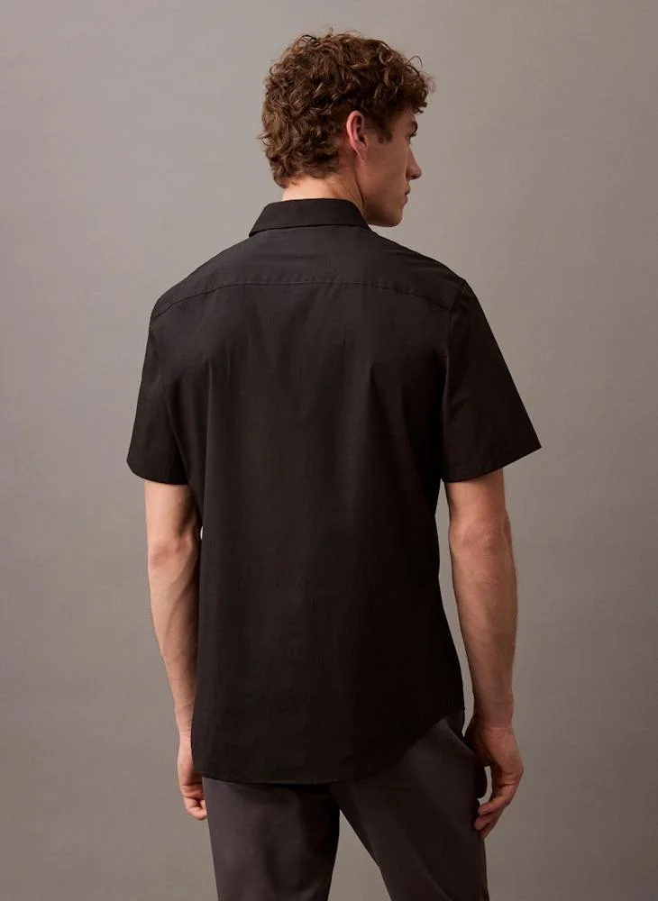 كالفن كلاين Slim Stretch Cotton Shirt
