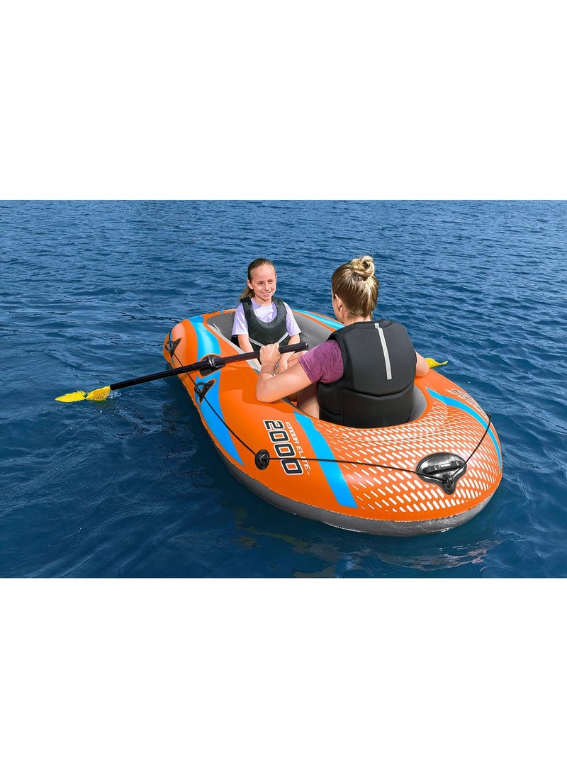 Bestway Kondor 2000 Inflatable Rubber Boat Dinghy For 1 Adult 1 Child 196X106cm  - Image 4