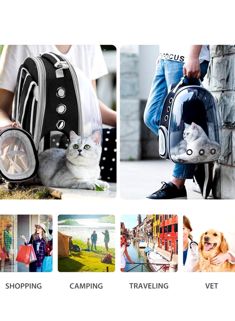 Generic Breathable Portable Pet Carrier Bag Outdoor Travel Puppy Cat Bag Transparent Space Pet Backpack  - Image 3