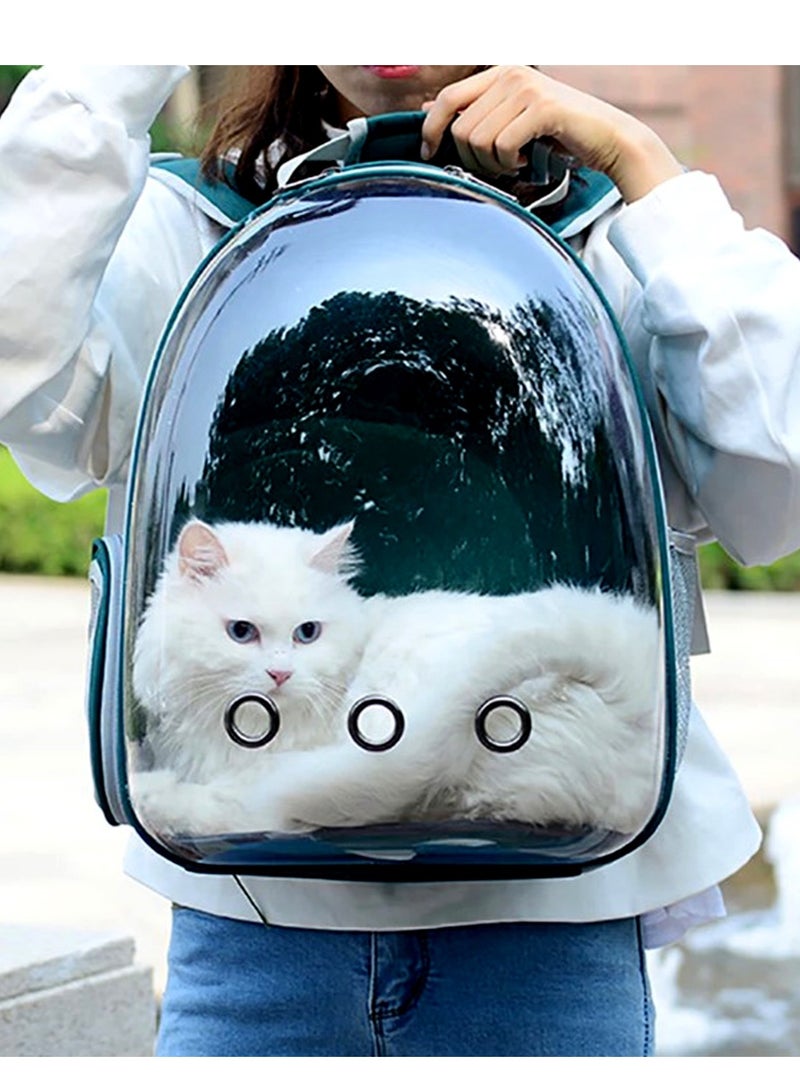 Generic Breathable Portable Pet Carrier Bag Outdoor Travel Puppy Cat Bag Transparent Space Pet Backpack  - Image 2
