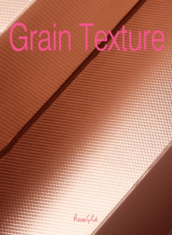 ROSEGLD 12 Gift Boxes with Lids - 11x8.5x1.5 Inches, Apparel Gift Boxes in Glossy Rose Gold with Grain Texture - Image 5