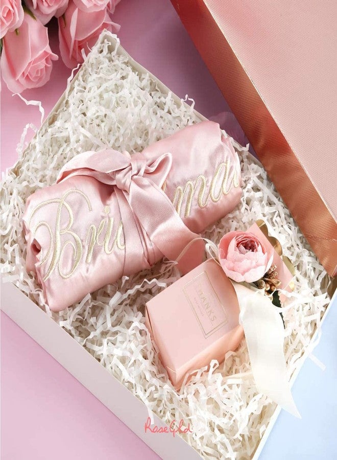 ROSEGLD 12 Gift Boxes with Lids - 11x8.5x1.5 Inches, Apparel Gift Boxes in Glossy Rose Gold with Grain Texture - Image 4