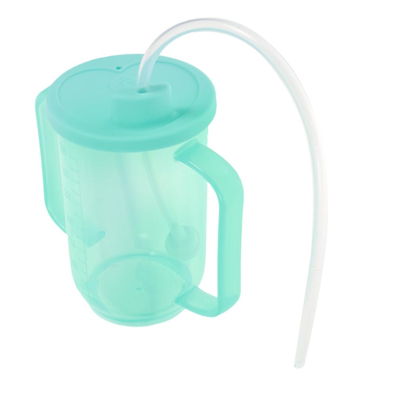 كوب تغذية قابل لإعادة الاستخدام للمسنين مع قشة لمرضى طريحي الفراش للشرب المريح للماء - Image 2