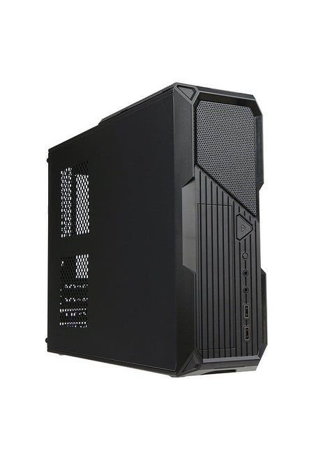 Portable Vertical Computer Case Support Micro-ATX/ITX Motherborad Half-height Graphics Card 8cm Height CPU Radiator Black