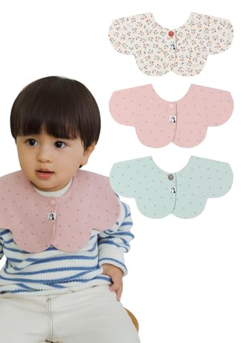 Konny Baby Bibs 360 Rotate Super Absorbent QuickDry 357Pack Teething Drooling Boys Girls Baby Essentials - Image 1
