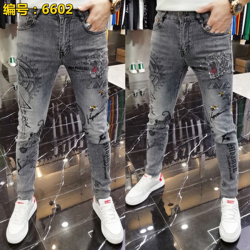 Unisex Casual Daily Denim Jeans - Image 1