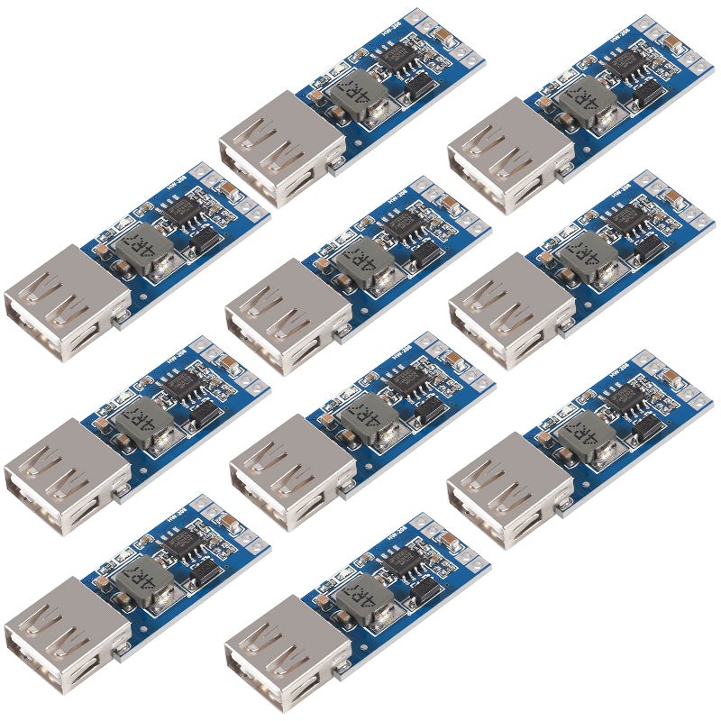 Dorhea 10PCS MP1584EN 3A Mini Step Down Buck Converter DC-DC 24V to 12V 9V 5V 3V Adjustable Step Down Module Replace LM2596 Compatible with Raspberry Pi Robort Parts DIY Kit - Image 1
