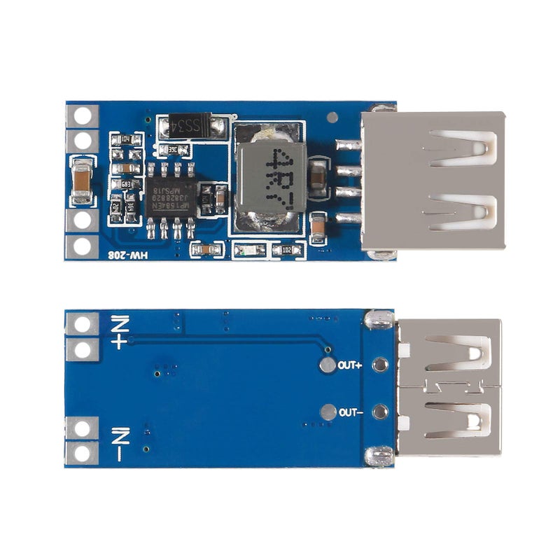 Dorhea 10PCS MP1584EN 3A Mini Step Down Buck Converter DC-DC 24V to 12V 9V 5V 3V Adjustable Step Down Module Replace LM2596 Compatible with Raspberry Pi Robort Parts DIY Kit - Image 2