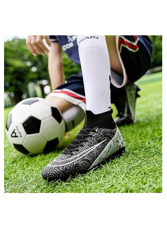 Soccer Shoes for Kid, Grass Ground Football Cleats for Boy,Professional High-Top Breathable Athletic Football Shoes  - Image 5