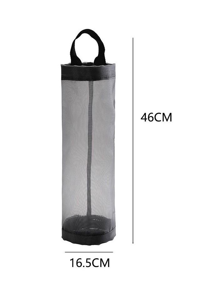 Ant 3-Piece Mesh Garbage Bag Plastic Bag Holder Dispensers, Breathable Washable Folding Hanging Storage Bag Trash bags Holder for Home Kitchen Storage Accessories（Gray/Black/Yellow）  - Image 4