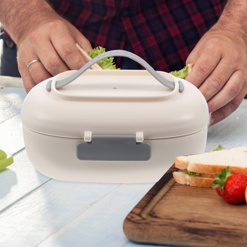 850ml Carrying Rope Portable Bento Box Lunch Box Lunch Box Bento Box (White) - Image 3