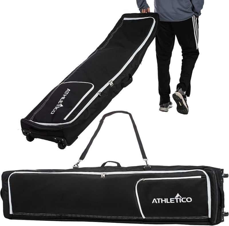Athletico Rolling Double Ski Bag - Padded Ski Bag With Wheels for Air Travel - Image 1