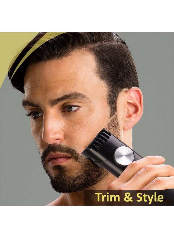 AGARO - Mt 8001 Beard Trimmer For Men 60Min Run Time Usb Charging Fast Charge 20 Length Setting Rechargeable Battery Black - Image 1