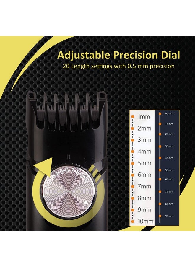 AGARO - Mt 8001 Beard Trimmer For Men 60Min Run Time Usb Charging Fast Charge 20 Length Setting Rechargeable Battery Black - Image 1