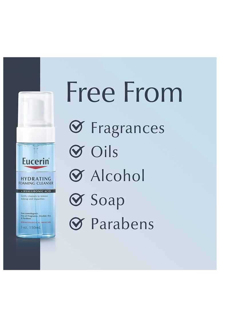 Eucerin - Hydrating Daily Foaming Cleanser With Hyaluronic Acid 150ml - Image 1