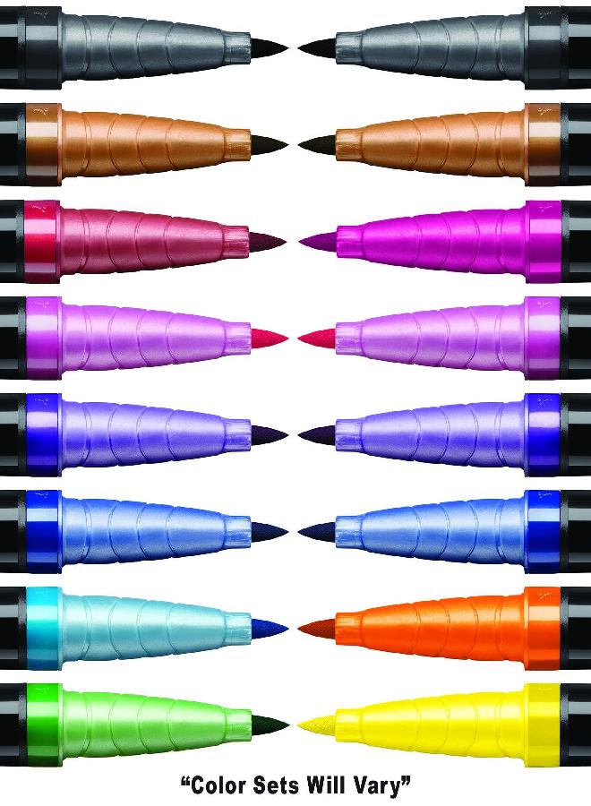 BIC BodyMark Temporary Tattoo Markers for Skin (MTBP81-AST), Color Collection, Flexible Brush Tip, 8-Count Pack of Assorted Colors, Skin-Safe*, Cosmetic Quality - Image 2