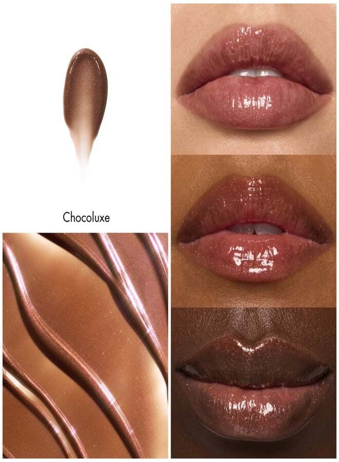 elf e.l.f. Glow Reviver Lip Oil – Chocoluxe (Sheer Chocolate Brown Shade) Hydrating High-Shine Nourishing Lip Oil with Squalane & Fruit Oils – 7.6 ml - Image 2