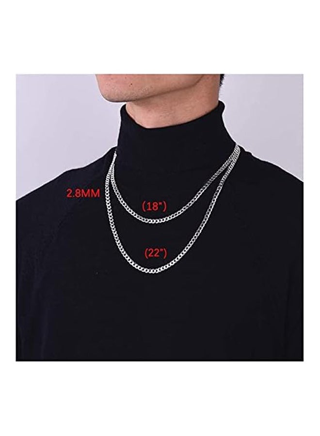 Solid 925 Sterling Silver Chain For  - Image 3