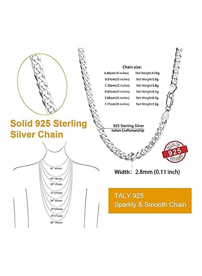 Solid 925 Sterling Silver Chain For  - Image 4