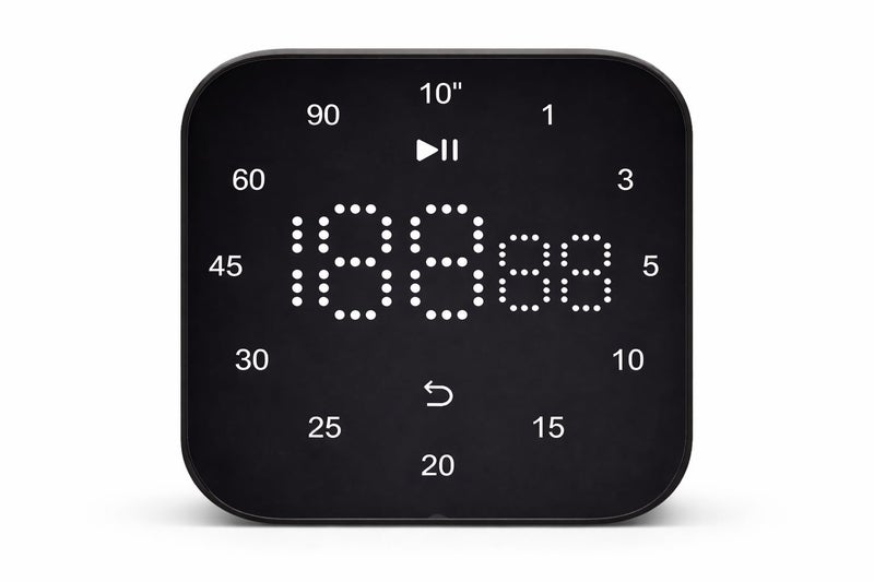 AERYS 199 Minute 60 Second Touch Magnetic Digital Kitchen Timer, Manual Countdown Kitchen Timer Countdown Clock for Seniors, Adult and Kids to Use (Pure Black) - Image 1