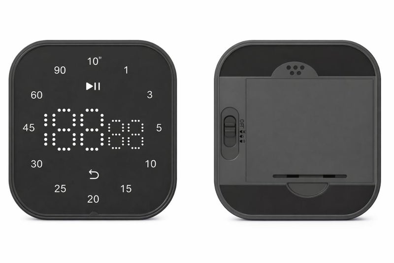 AERYS 199 Minute 60 Second Touch Magnetic Digital Kitchen Timer, Manual Countdown Kitchen Timer Countdown Clock for Seniors, Adult and Kids to Use (Pure Black) - Image 4