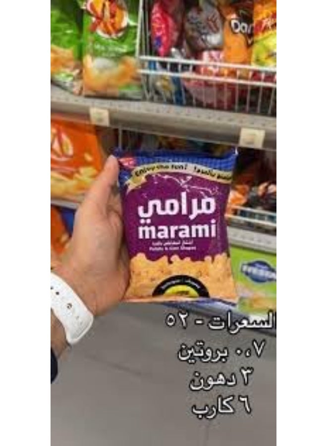 مرامي وجبة مرامي الخفيفة من أشكال البطاطس والذرة، نكهة الباربيكيو، عبوة 6 × 12 جم - Image 2