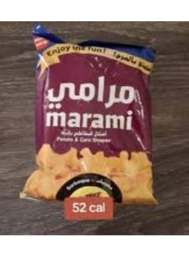 مرامي وجبة مرامي الخفيفة من أشكال البطاطس والذرة، نكهة الباربيكيو، عبوة 6 × 12 جم - Image 4