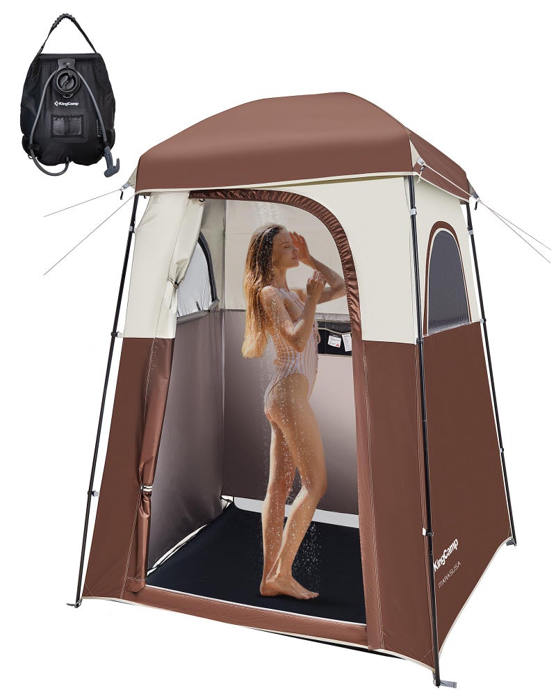 KingCamp Shower Tent Oversize Outdoor for Camping Dressing Portable Shelter Changing Room Privacy SingleDouble 66x66x85