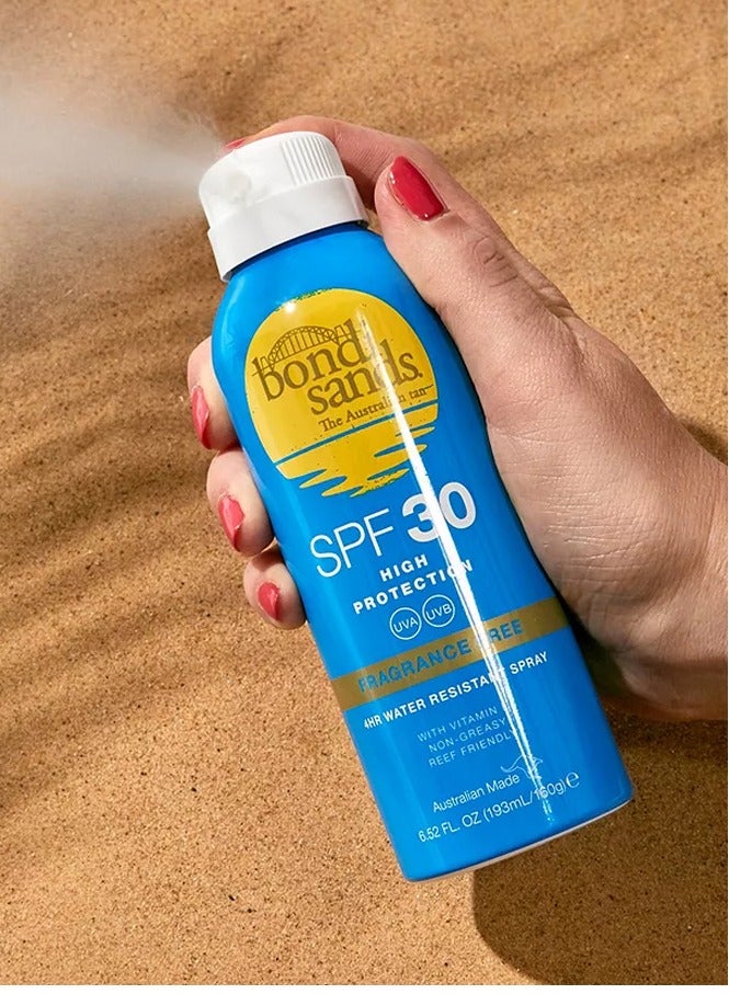 Bondi Sands Spf 30 Aerosol Mist Spray Fragrance Free 160g - Image 3